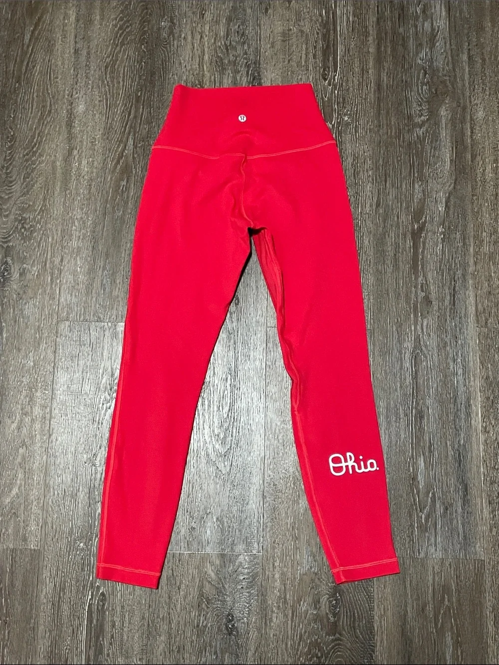 Like New Lululemon Matching Align True Red - Ohio State Set. Size 6